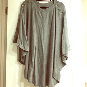 Grey poncho